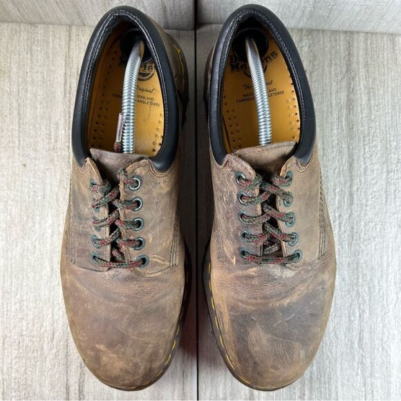 MIE Dr. Martens Docs 8053 England Brown Leather Shoes Men’s Size US 12 UK 11 - Picture 6 of 10
